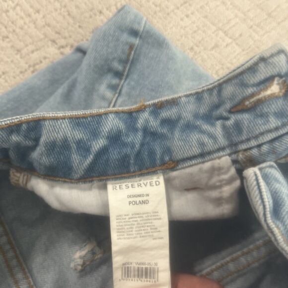 Reserved Brand Denim Women’s Distressed Skirt Size US Small (4) - Picture 9 of 12